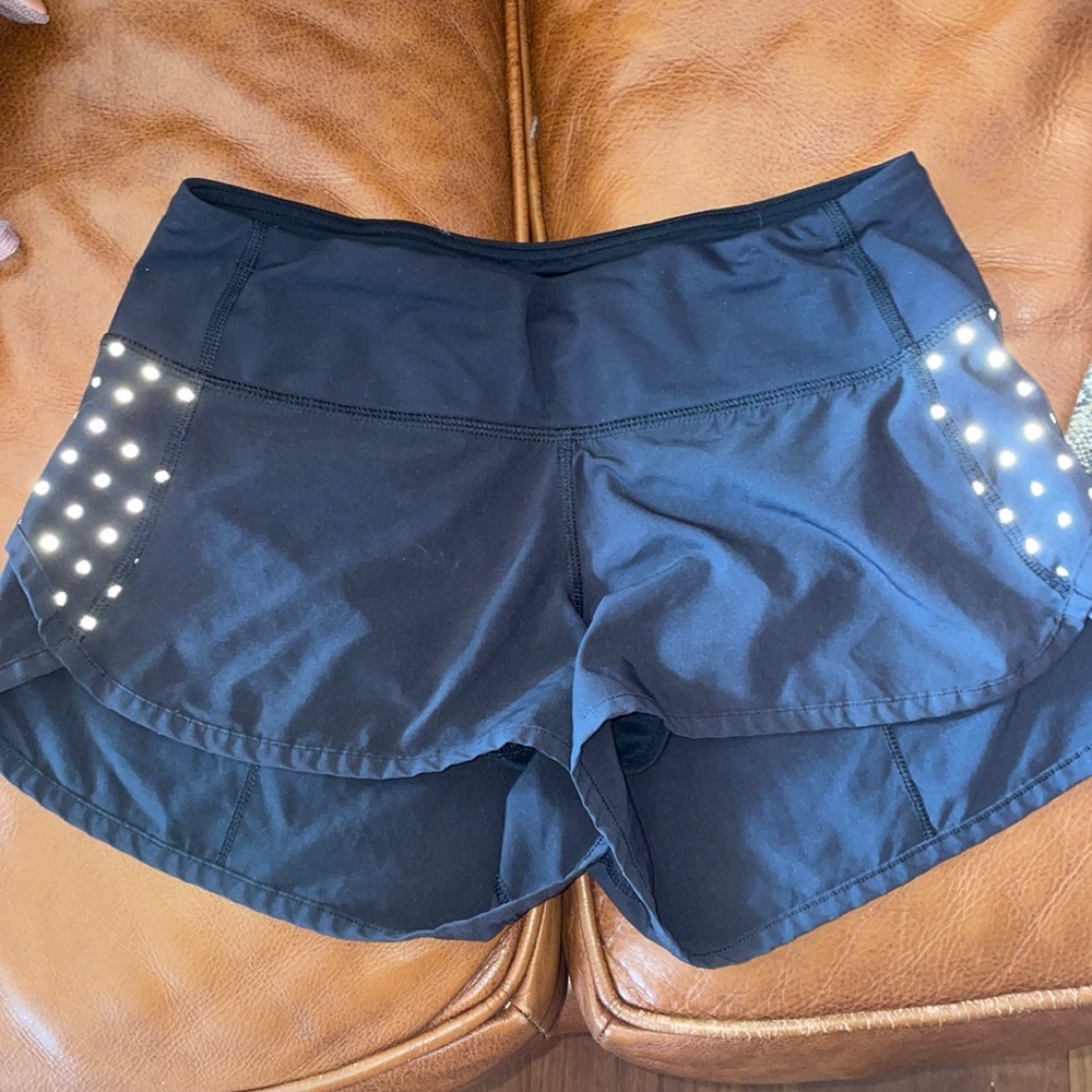 Lululemon high waisted running shorts